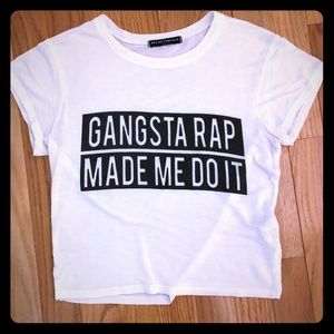 Brandy Melville Basic Cropped Shirt